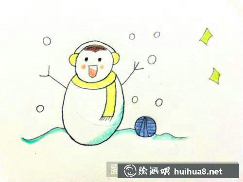 小雪人簡(jiǎn)筆畫(huà) 小雪人簡(jiǎn)筆畫(huà)