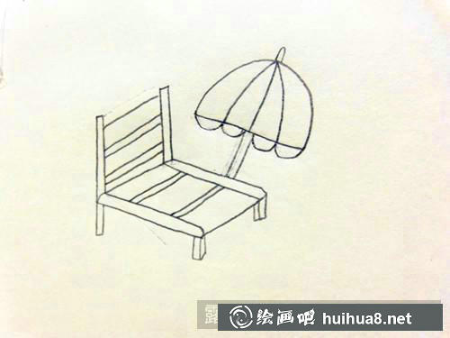 旅游度假簡(jiǎn)筆畫(huà)