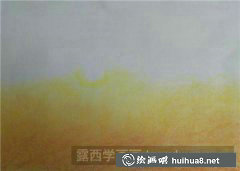 色粉畫教程美麗云光繪畫技巧