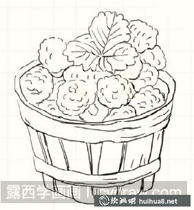 怎么畫覆盆子