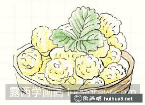 怎么畫覆盆子