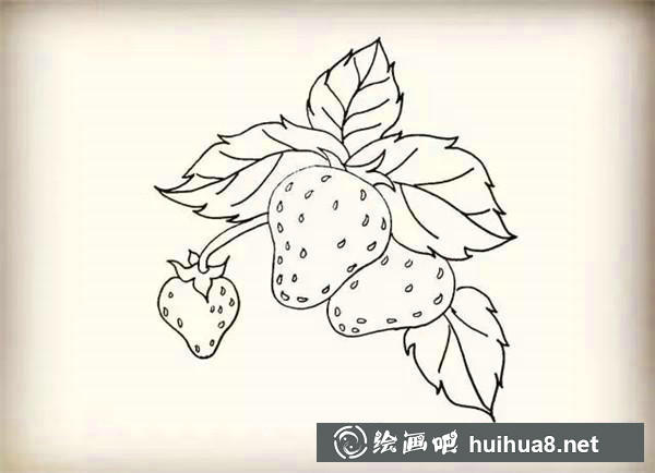 孩子都愛的草莓簡筆畫教程