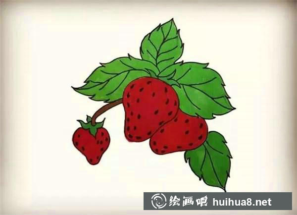 孩子都愛的草莓簡筆畫教程