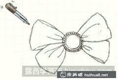 兒童畫教程：蝴蝶結(jié)繪制方法