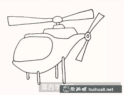 直升機(jī)簡(jiǎn)筆畫 直升機(jī)簡(jiǎn)筆畫