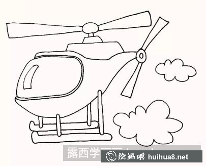 直升機(jī)簡(jiǎn)筆畫 直升機(jī)簡(jiǎn)筆畫