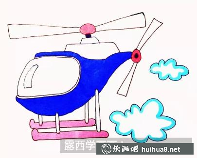 直升機(jī)簡(jiǎn)筆畫 直升機(jī)簡(jiǎn)筆畫