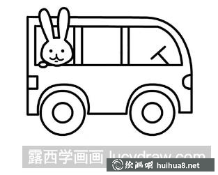 校車簡筆畫
