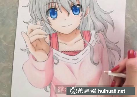 手繪可愛少女