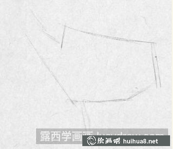 鋼筆畫一片楓葉