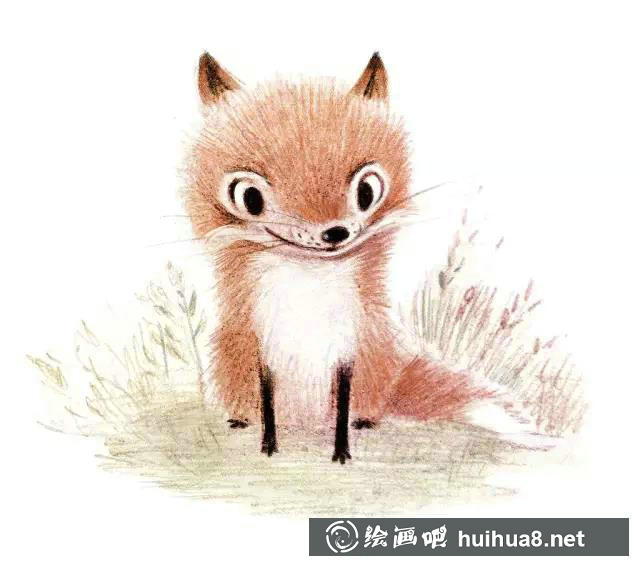 小動(dòng)物彩鉛畫5