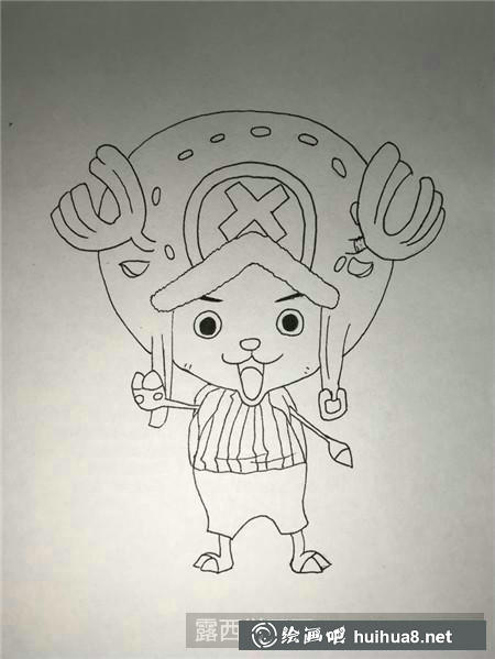 卡通狗狗描邊