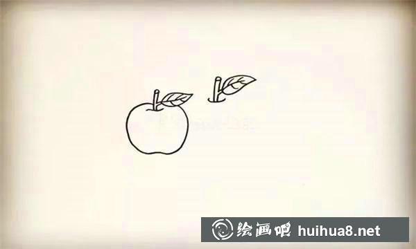 小蘋果簡(jiǎn)筆畫教程