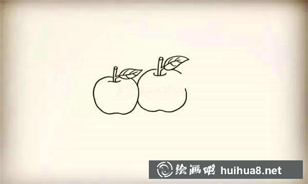 小蘋果簡(jiǎn)筆畫教程