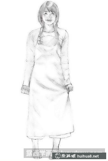 素描女生的畫法