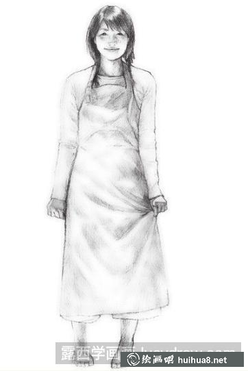 素描女生的畫法