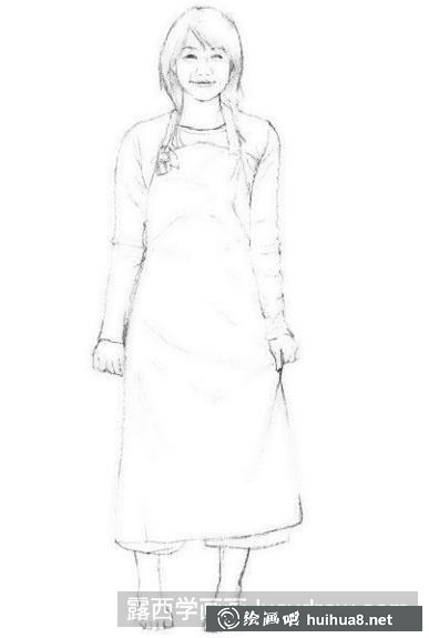 素描女生的畫法