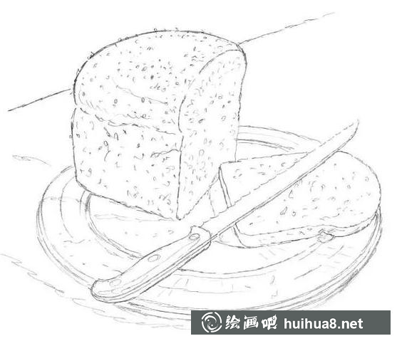 吐司面包的畫法