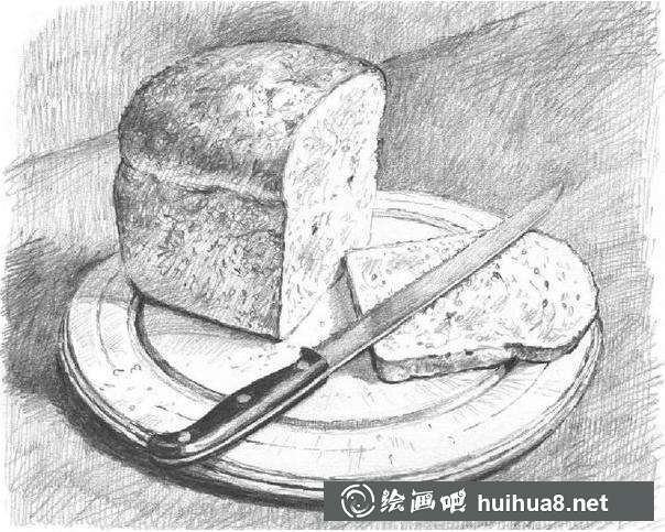 吐司面包的畫法