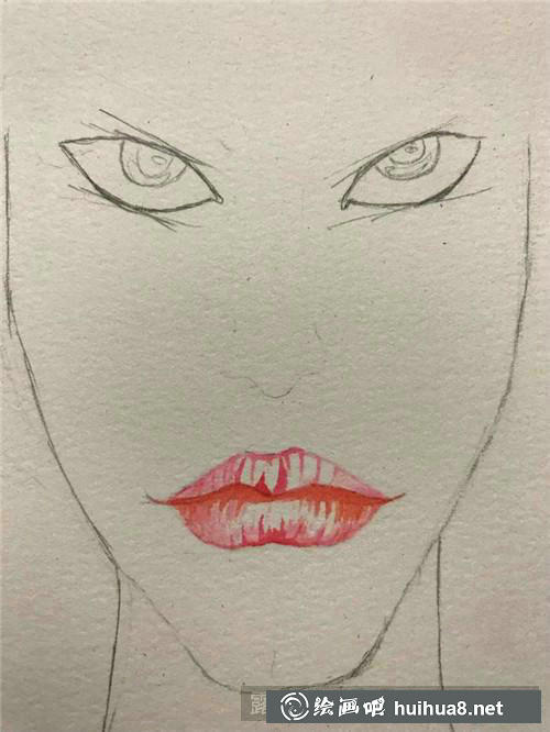 冷漠姐姐水彩畫
