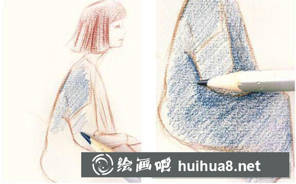 屋頂女孩插畫教程