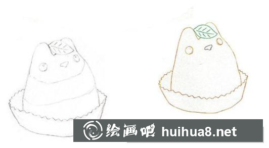 怎么畫龍貓面包