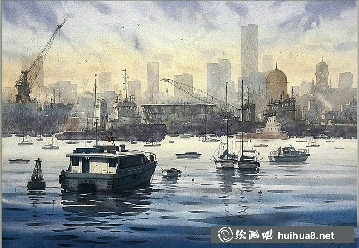 印度Ananta Mandal水彩畫作欣賞