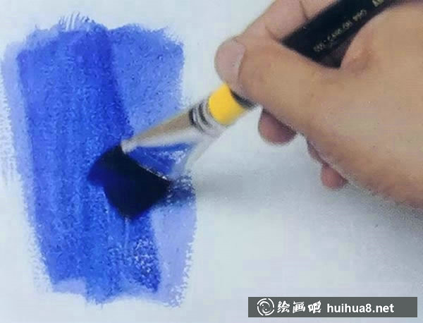 水彩畫的留白技法之溶解法