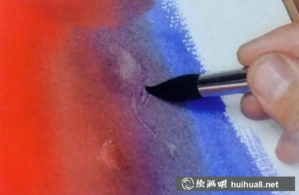 水彩畫的留白技法之溶解法