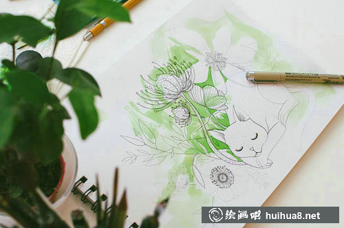 羅馬尼亞Oana手繪水彩插畫作品欣賞