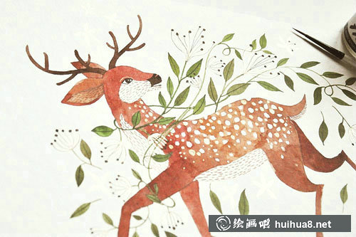 羅馬尼亞Oana手繪水彩插畫作品欣賞