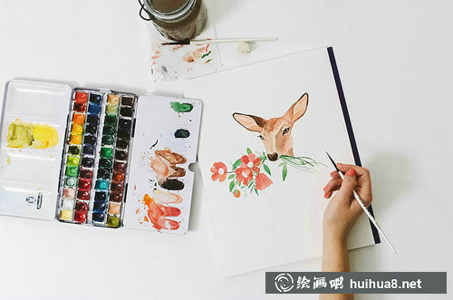 羅馬尼亞Oana手繪水彩插畫作品欣賞