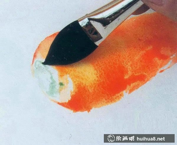 水彩畫(huà)入門教程：寫(xiě)生胡蘿卜的步驟