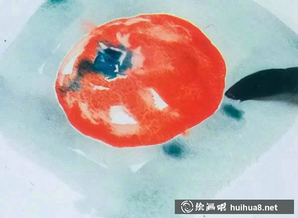 水彩畫入門教程：寫生西紅柿的步驟