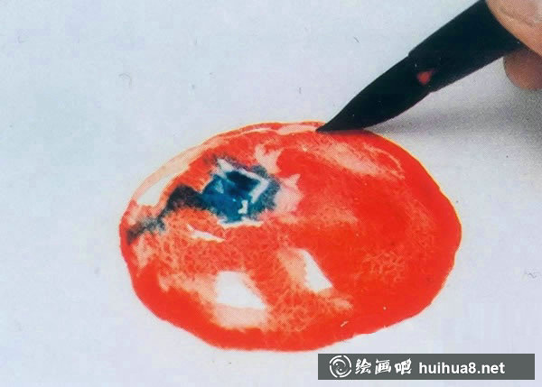 水彩畫入門教程：寫生西紅柿的步驟