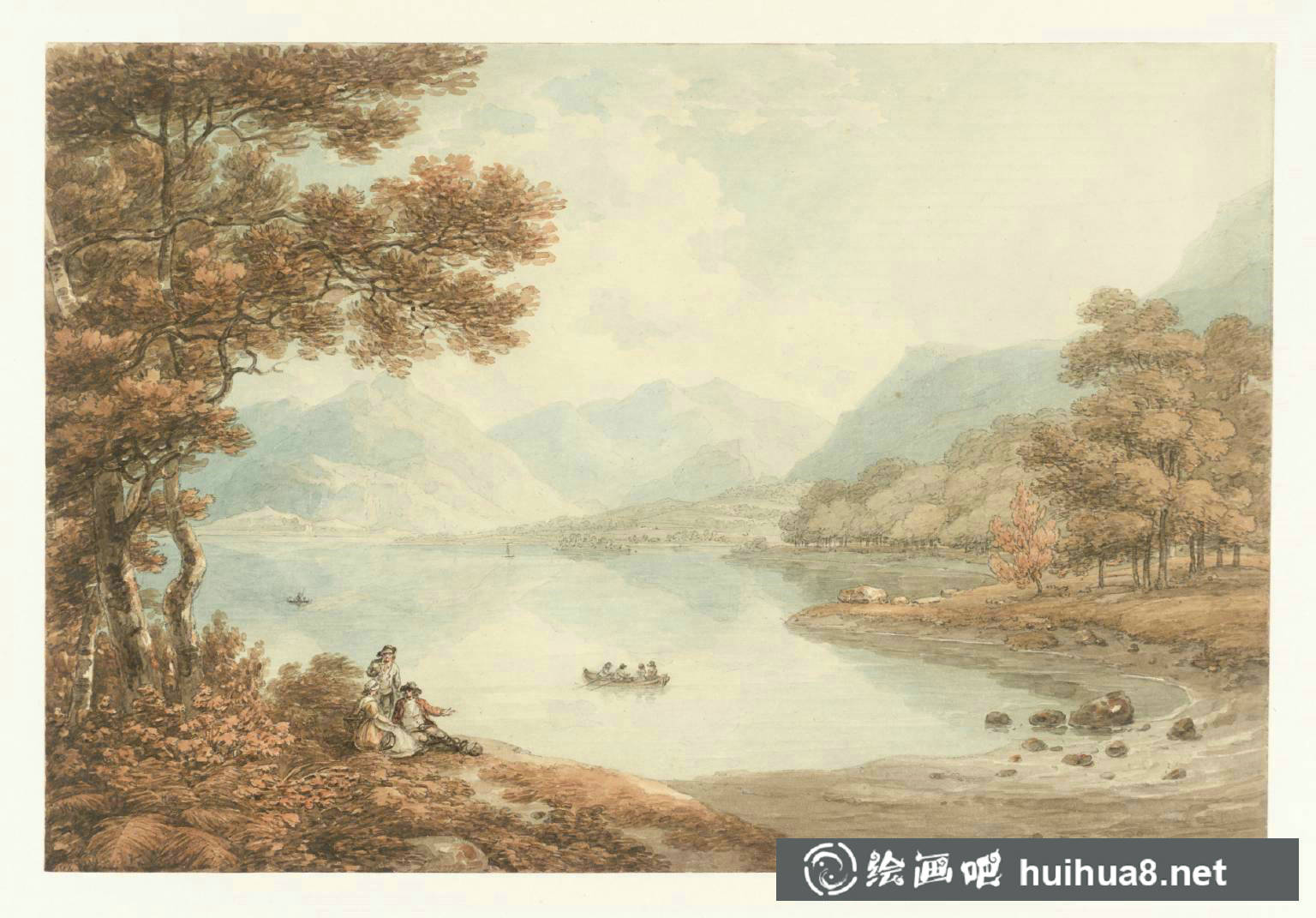 英國(guó)風(fēng)景畫家托馬斯·赫恩水彩畫作品欣賞