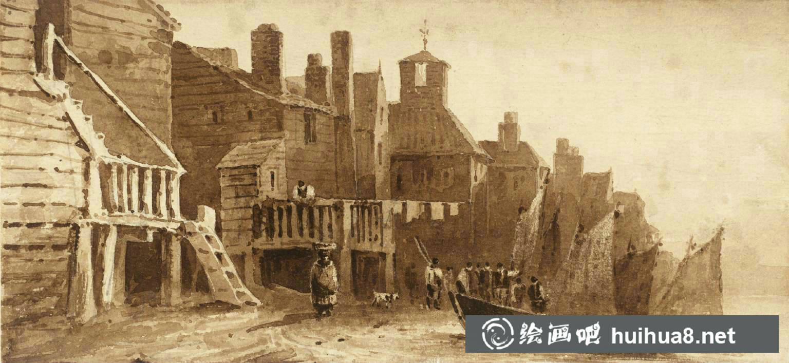 英國畫家大衛(wèi)·考克斯David Cox水彩風(fēng)景畫作品