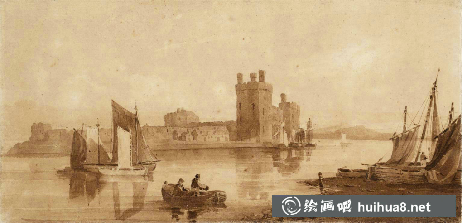 英國畫家大衛(wèi)·考克斯David Cox水彩風(fēng)景畫作品