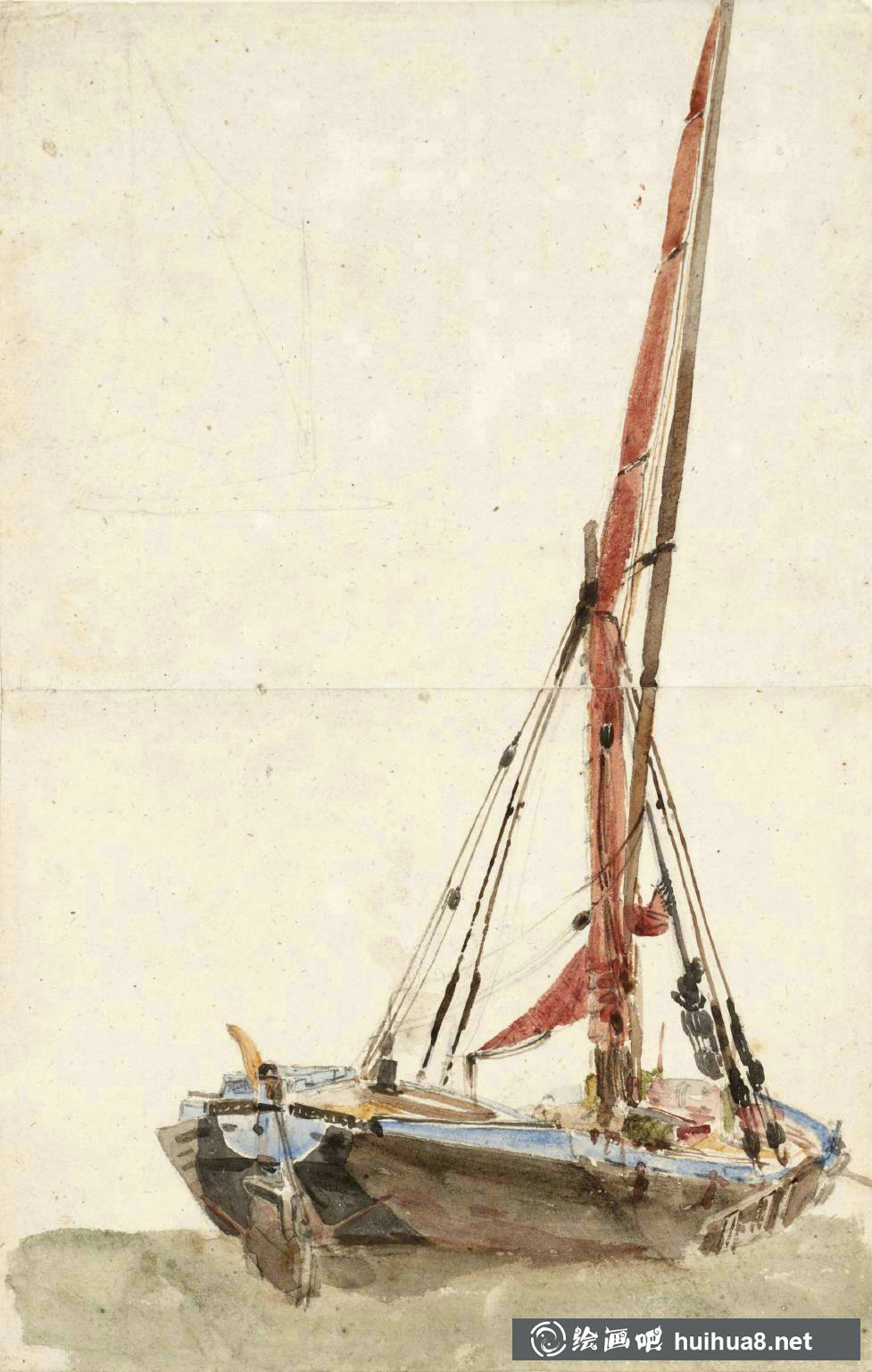 英國畫家大衛(wèi)·考克斯David Cox水彩風(fēng)景畫作品