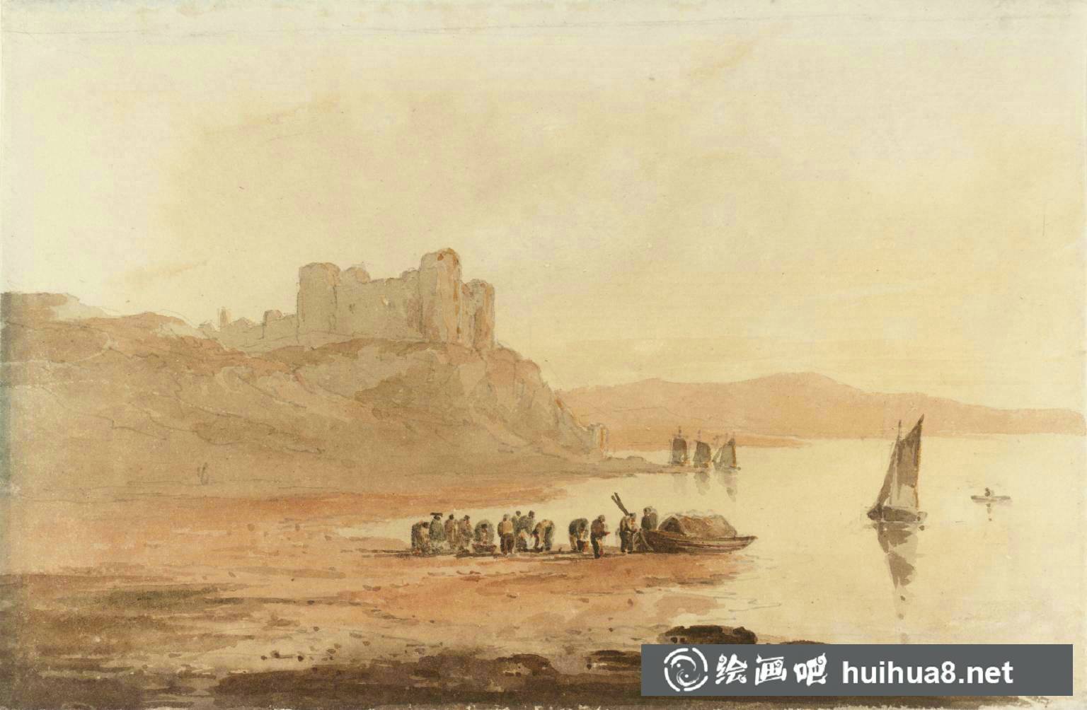 英國畫家大衛(wèi)·考克斯David Cox水彩風(fēng)景畫作品