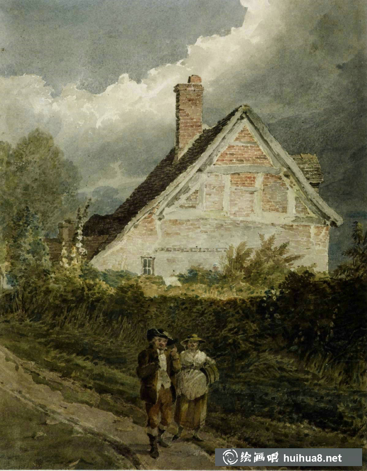 英國畫家大衛(wèi)·考克斯David Cox水彩風(fēng)景畫作品