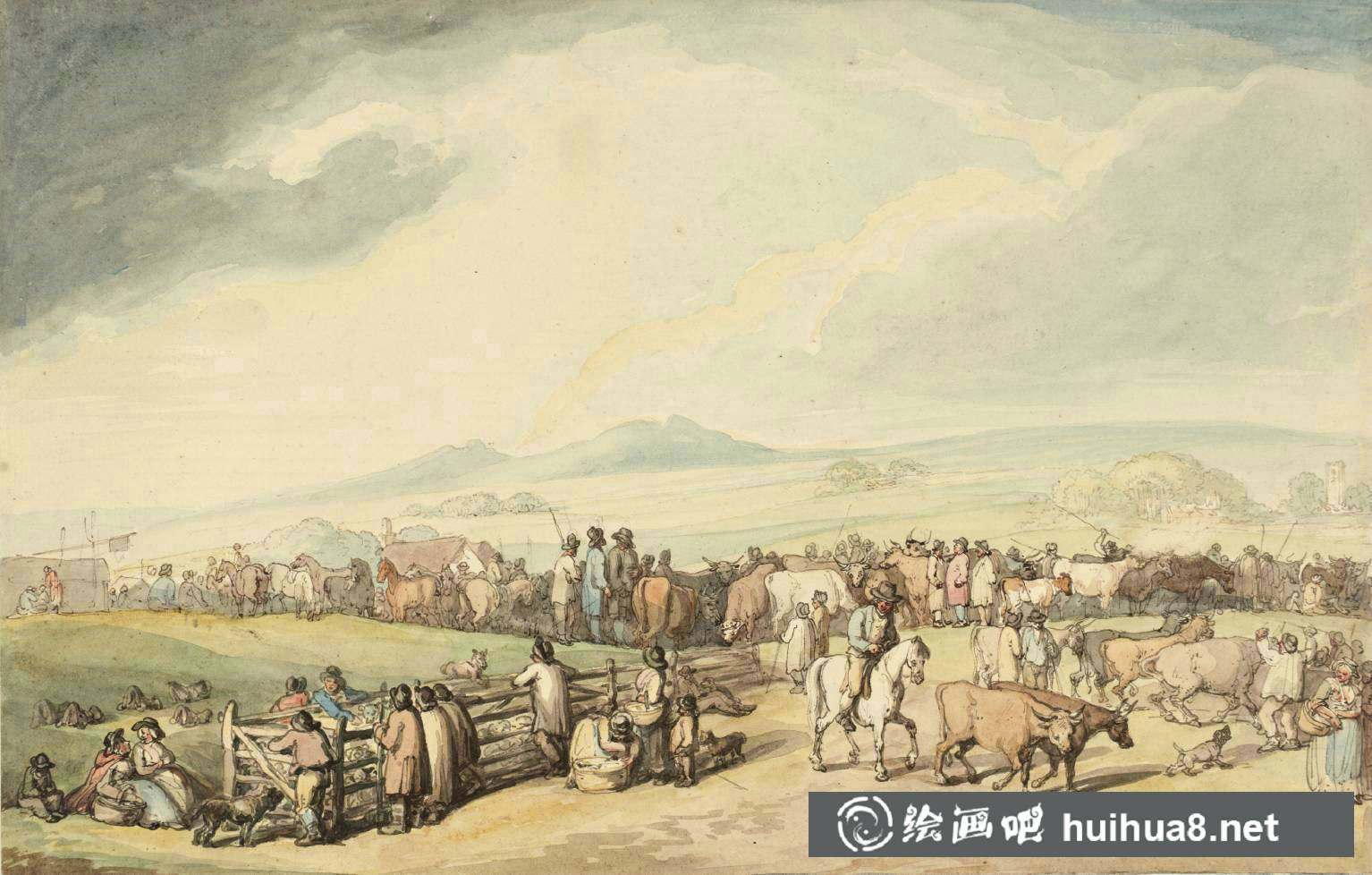 Camelford Fair null by Thomas Rowlandson 1756-1827