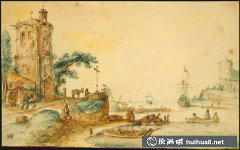 Hendrick艾維坎普水彩風景藝術探索