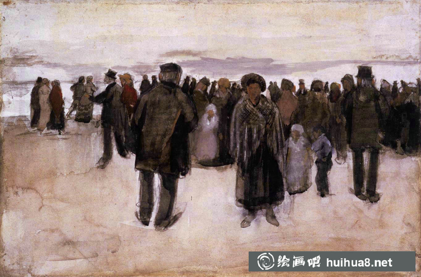 荷蘭印象派畫家文森特.梵高的水彩畫作品