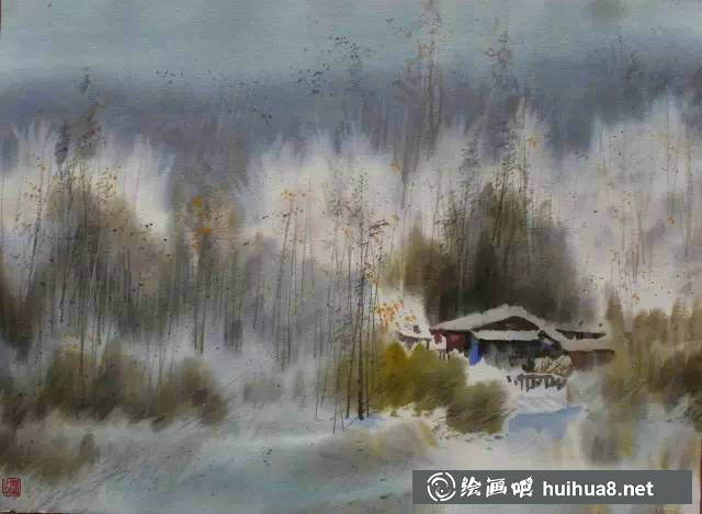 曹劍新風(fēng)景水彩畫作品欣賞