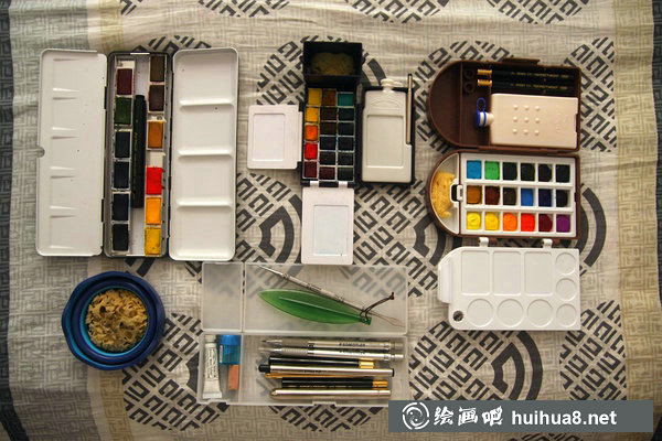 戶外旅行寫生水彩工具搭配介紹