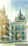 波蘭畫家MichalSuffczynski歐洲建筑風(fēng)景水彩藝術(shù)