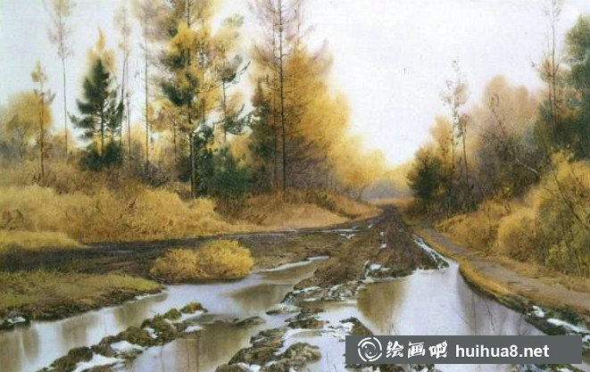 陶世虎寫實水彩自然風景作品賞析