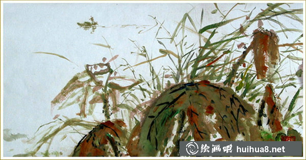 嚴(yán)德泰山水風(fēng)景畫水彩作品欣賞
