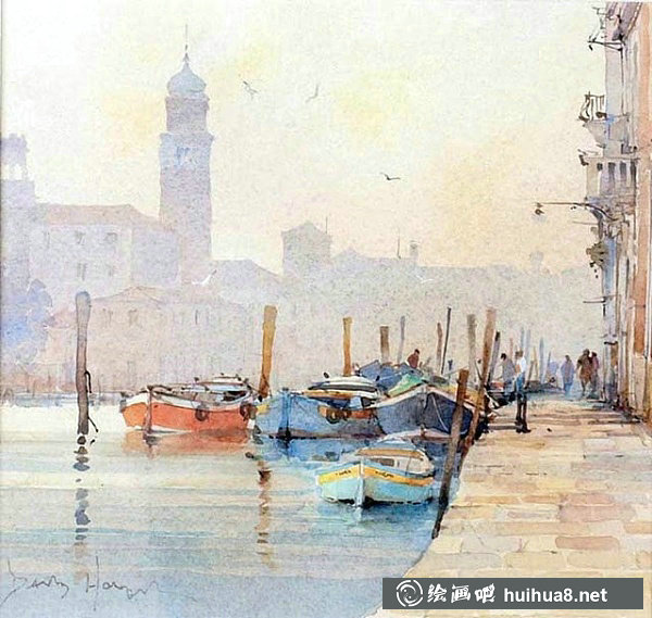 英國(guó)畫家大衛(wèi)·豪威爾David Howell水彩風(fēng)景畫